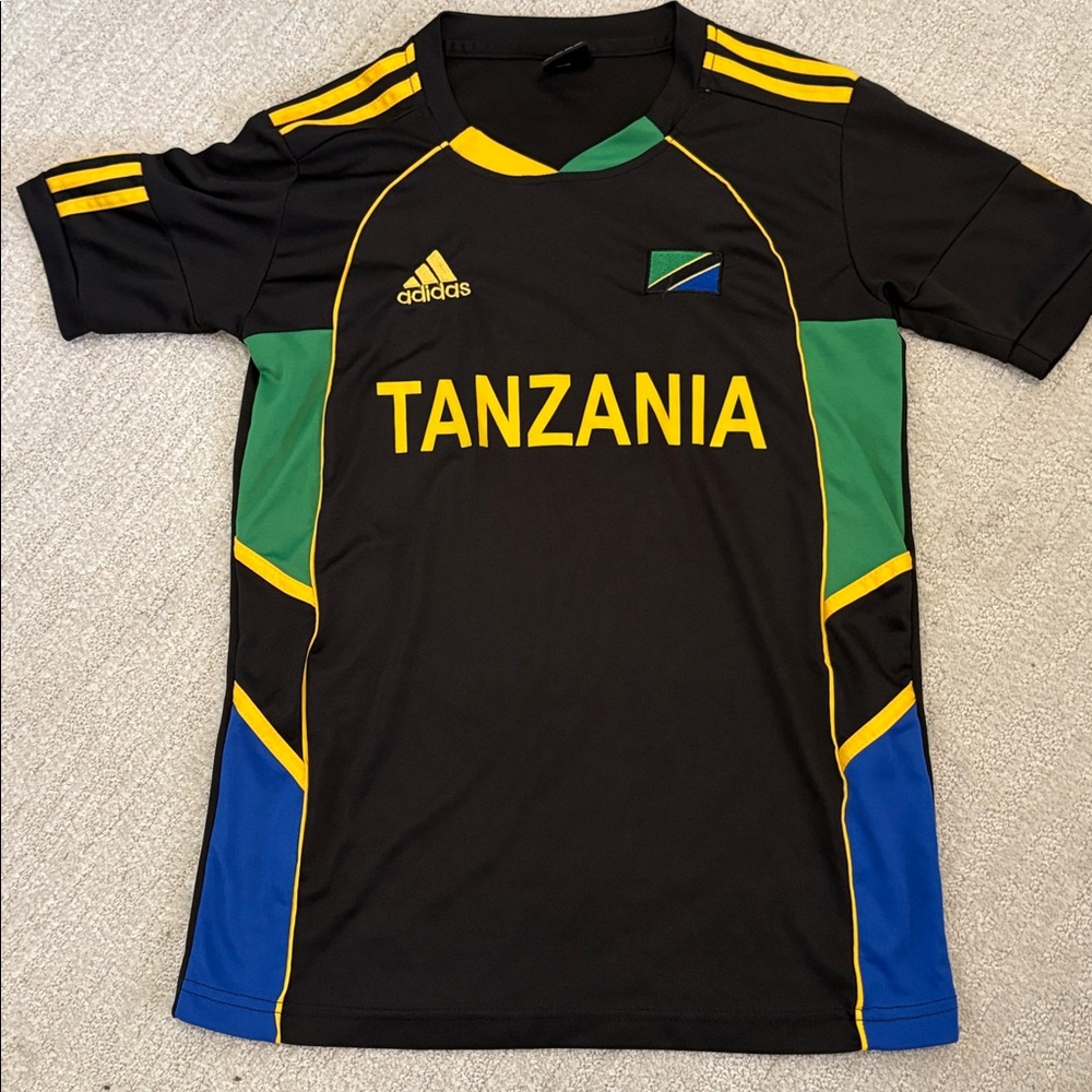 Adidas Tanzania National Team Soccer Jersey Black Men S Home Aeroready Style